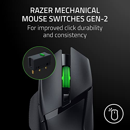 Razer Basilisk V3 X HyperSpeed Wireless Gaming Mouse, Classic Black S667673