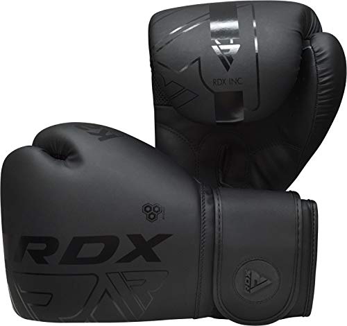 RDX Boxing Gloves Pro Training Sparring Maya Hide Leather Muay Thai MMA Kickboxing Adult Ventilated Palm R71478