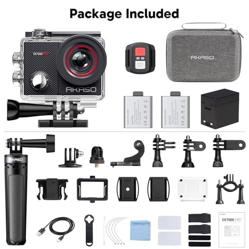 AKASO EK7000 Pro 4K Action Camera with Touch Screen, Waterproof G537