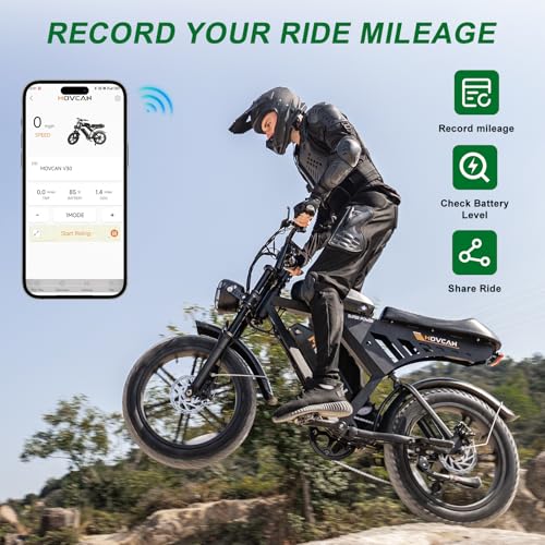 MOVCAN V30 Series Electric Bike for Adults 20" Fat Tire Ebike N31922