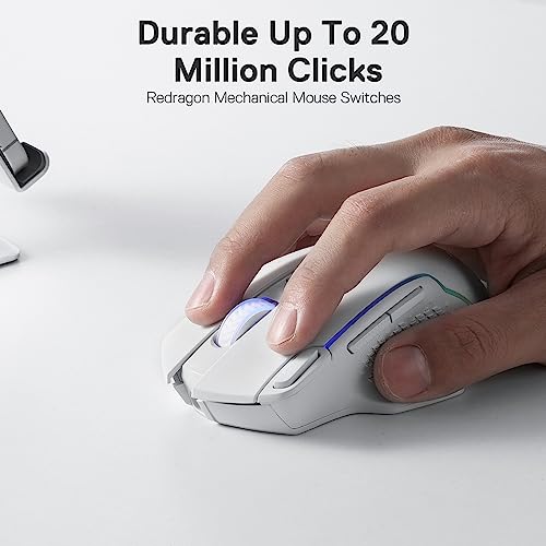 Redragon M810 Pro Wireless Gaming Mouse, 10000 DPI, RGB Backlit K36063