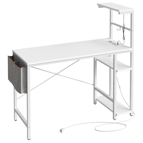 Bestier Gaming Desk with LED Lights, 51.3 Inch Computer Desk Q970