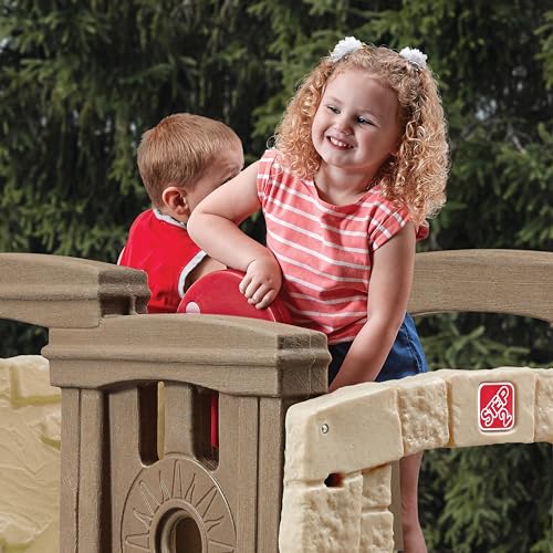 Step2 Woodland Climber II Kids Playset, Ages 2-6, Toddler Slide and Climbing Wall F123