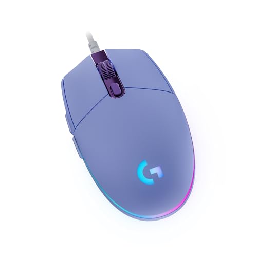 Logitech G203 Wired Gaming Mouse, 8,000 DPI, RGB, 6 Programmable Buttons, PC/Mac - Black U28629