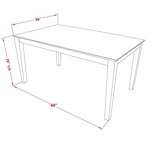 East West Furniture Capri 7 Piece Kitchen Counter Height Set with Table and 6 Chairs R680342