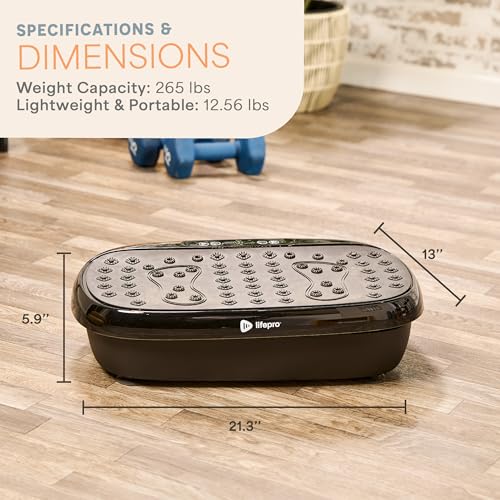 Lifepro Vibration Plate Exercise Machine with Magnetic Acupoints for Full Body Fitness P3479