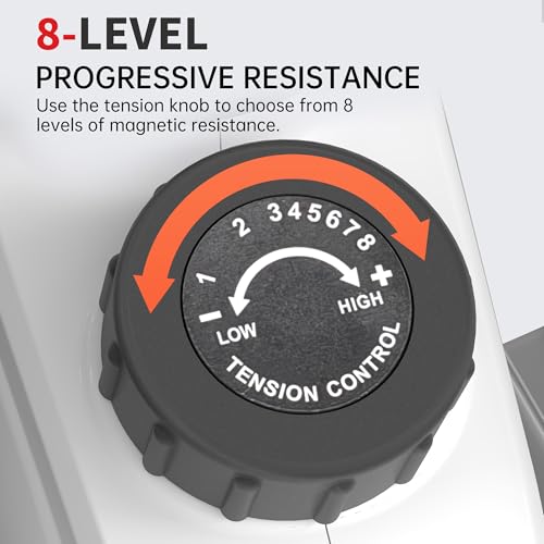 Under Desk Elliptical Machine, Electric Leg Exerciser for Seniors, 8 Resistance Levels A547