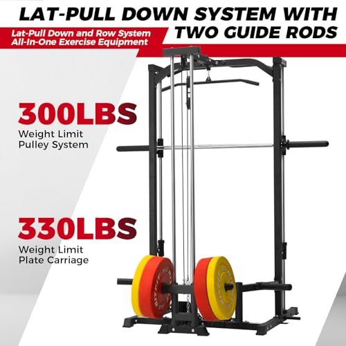RitFit Smith Machine Power Rack with LAT-Pull Down System T1228