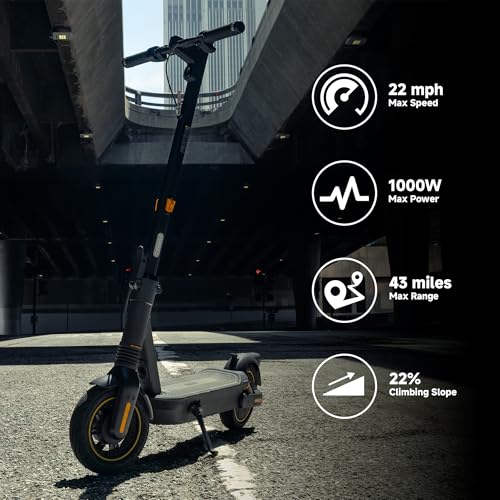 Segway Ninebot MAX Electric Kick Scooter for Adults, Dual Suspension K1675