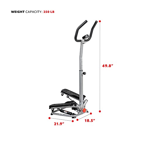 Sunny Health & Fitness Twist Stepper with Handlebar S560