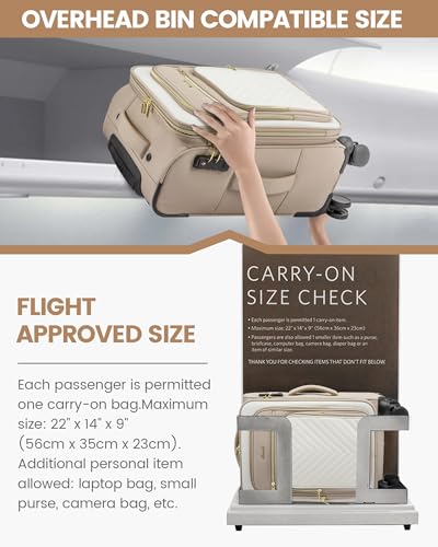LOVEVOOK Carry On Luggage 20 Inch with Wheels and TSA Lock B345