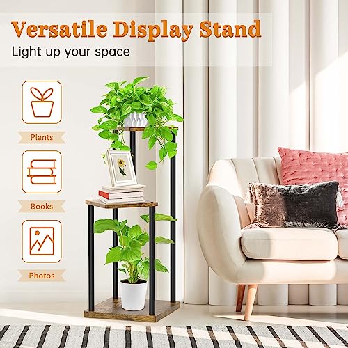 6 Tier Metal Wood Corner Plant Stand Indoor Outdoor H78199