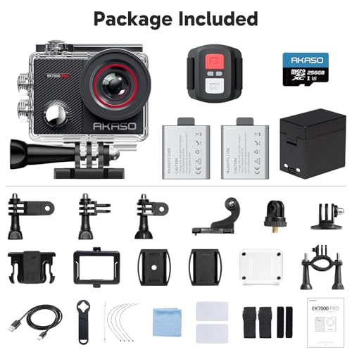 AKASO EK7000 Pro 4K Action Camera with Touch Screen, Waterproof G537