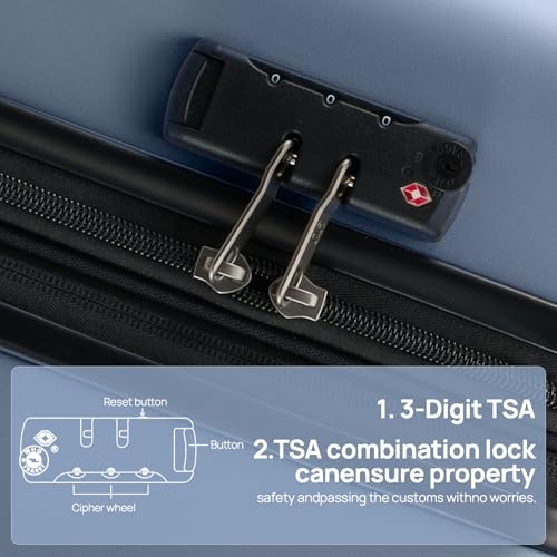 Carry-on Luggage 20 Inch Hardshell with Spinner Wheels and TSA Lock L610552