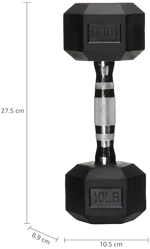 Amazon Basics Rubber Hex Dumbbell K648924