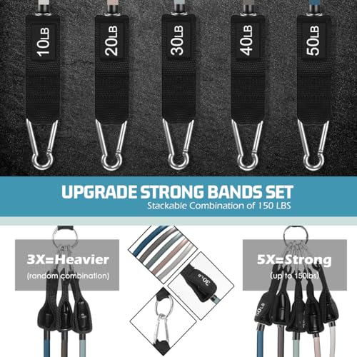 VEICK Resistance Bands with Handles for Home Workout O75059
