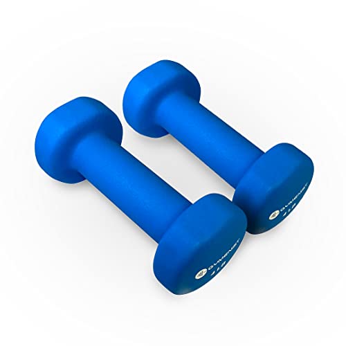 Gymenist Dumbbell Set with Hard Plastic Case, 3 Pairs F6725