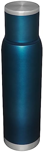 Stanley Adventure-To-Go Vacuum Bottle 25 oz Wide Mouth Insulated Stainless Steel Thermos, Blue Glow D5617