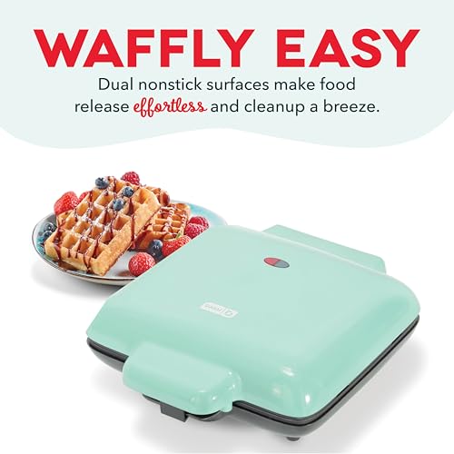 DASH Multi Mini Waffle Maker 4 Inch Non-stick, Aqua G15983
