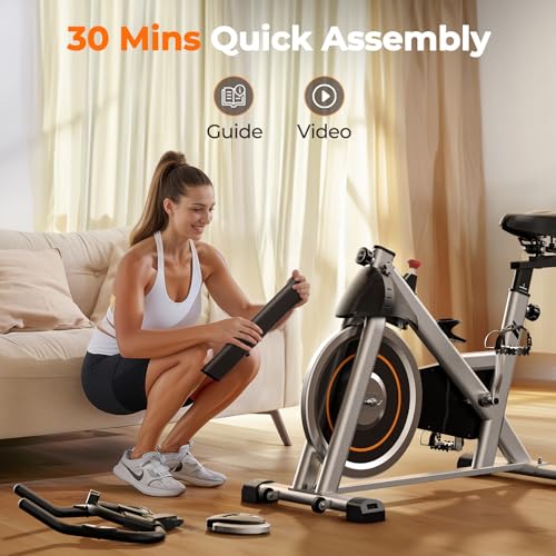 YOSUDA Exercise Bike, Magnetic Indoor Cycling Bike for Home with App Y907945