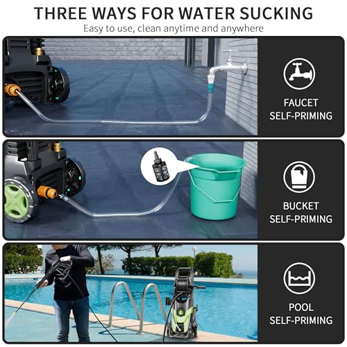 Electric Pressure Washer 4500 PSI 3.2 GPM with 4 Nozzles and Foam Cannon G786027