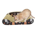 Evelots Cat Scratching Pad - Durable Cardboard Lounge for Indoor Cats, Small to Medium Breeds - Claw Grooming and Kitten Scratch Training Toy