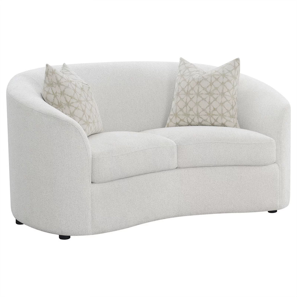 Coaster Rainn 2-Piece Fabric Upholstered Living Room Set, Latte L592