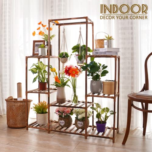 Uneedem Plant Stand Indoor Outdoor, 10-Tier Tall Plant Shelf for Multiple Plants A6522
