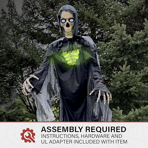Haunted Hill Farm Motion-Activated 7.5-Ft. Smoldering Ghoul Animatronic Halloween Decoration N1475