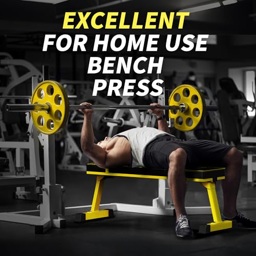 Foldable Flat Weight Bench 1300 LB Capacity for Home Gym Strength Training E201998