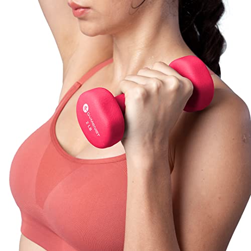 Gymenist Dumbbell Set with Hard Plastic Case, 3 Pairs F6725