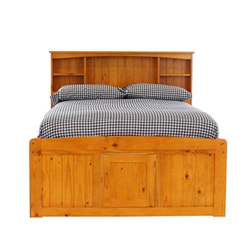 Discovery World Furniture White Full Bookcase Bed with 6 Drawers Z895159