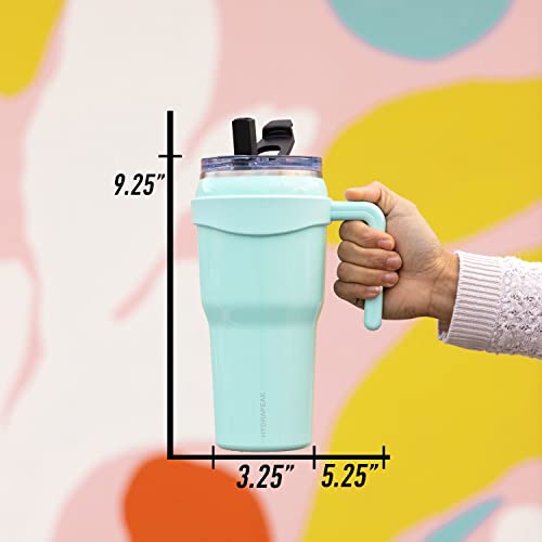 Hydrapeak Roadster 40oz Stainless Steel Tumbler with Straw Lid (Aqua) I313892