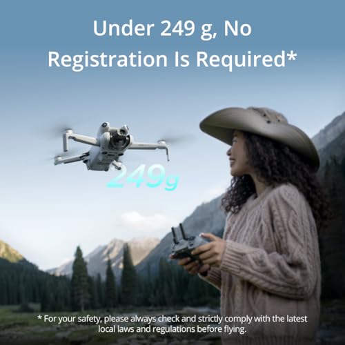 DJI Mini 4 Pro Fly More Combo (DJI RC 2), 4K HDR Folding Mini-Drone O77427