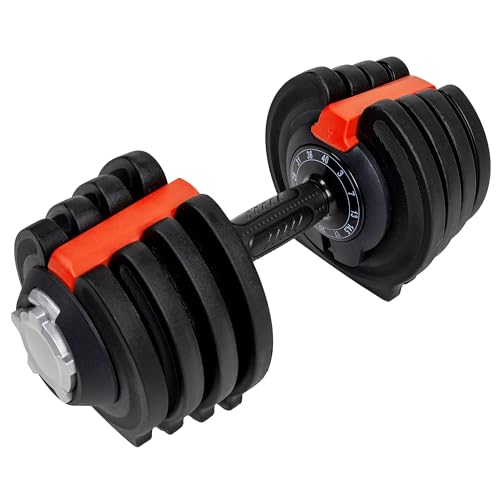 BodySport 40 lb Adjustable Dumbbells with 12 Free Weights for Home Gym Z86856