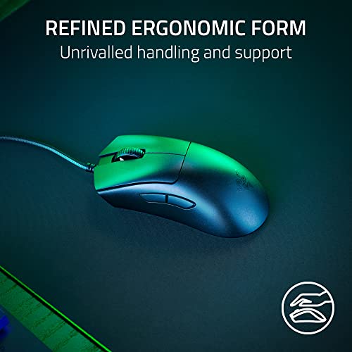 Razer DeathAdder V3 Wired Gaming Mouse, 59g Ultra Lightweight, Focus Pro 30K Sensor, Black T912082