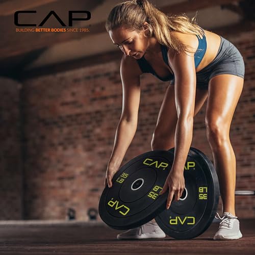 CAP Barbell 2-Inch Olympic Bumper Plate Weight Set O371151