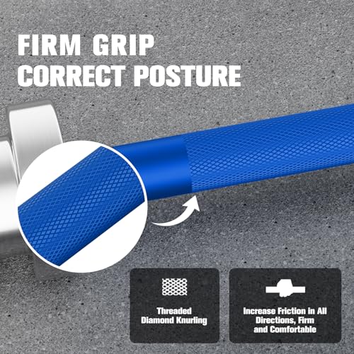 RITFIT Olympic Barbell 4ft/6ft 2 Inch Weight Bar for Strength Training, 500lbs Capacity F369