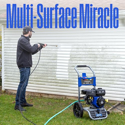 Westinghouse WPX3400 Gas Pressure Washer, 3400 PSI, Onboard Soap Tank B16039