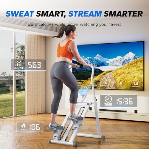 MERACH Stair Stepper for Home Gym, Vertical Climber Machine with Adjustable Handlebar P988