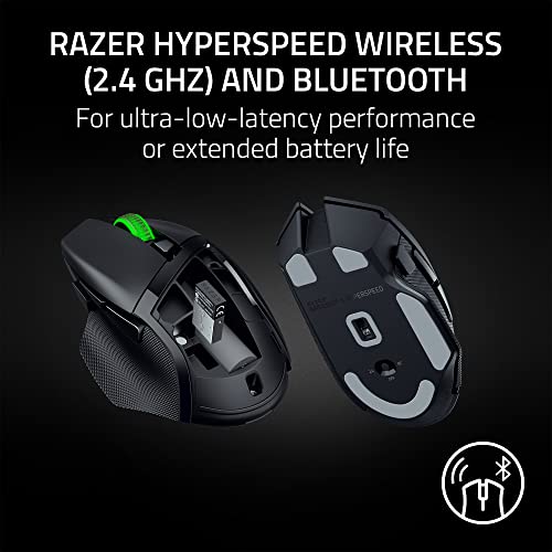 Razer Basilisk V3 X HyperSpeed Wireless Gaming Mouse, Classic Black S667673