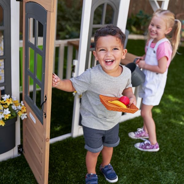 KidKraft Lantana Lane Outdoor Wooden Playhouse with Kitchen O8887
