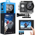 AKASO V50 Elite 4K60fps Action Camera with 128GB MicroSDXC U3 Memory Card Bundle G5217