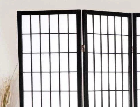 GTU Furniture Japanese Style 4 Panel Wood Shoji Room Divider Screen Q599