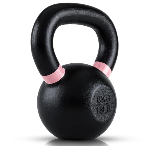 Cast Iron Kettlebell with Powder Coated Wide Handle P961