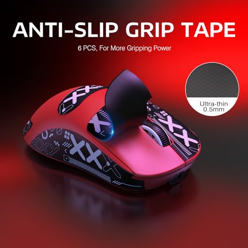 ATTACK SHARK X3 Wireless Gaming Mouse, 49g Ergonomic, PAW3395 26K DPI, White C238377
