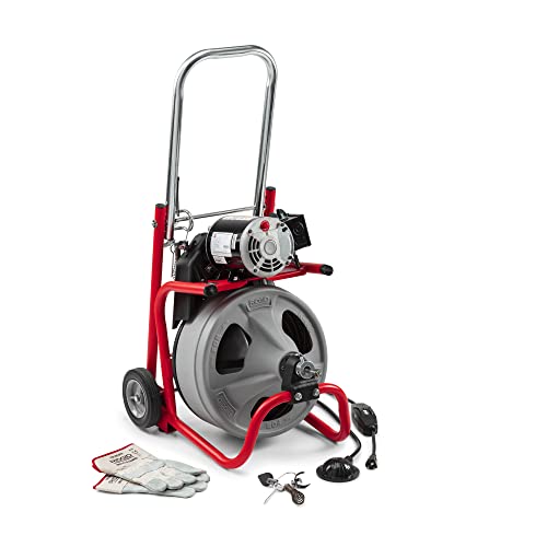 RIDGID K-400 Drain Cleaning Drum Machine Kit with 1/2" x 75' Cable I39446