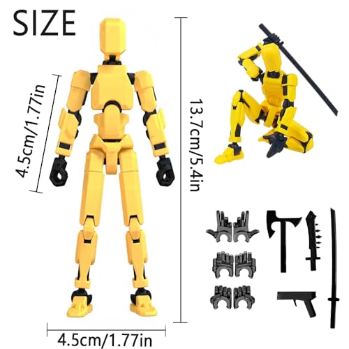Titan 13 Action Figure, 3D Printed Robot, Desktop Decorations Game Gifts (9 pcs) Z24151