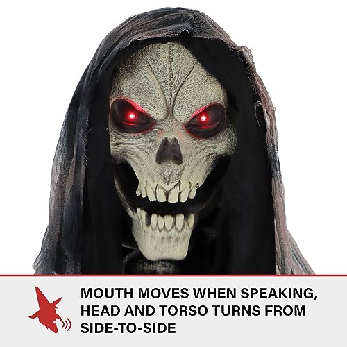 Haunted Hill Farm Motion-Activated 7.5-Ft. Smoldering Ghoul Animatronic Halloween Decoration N1475