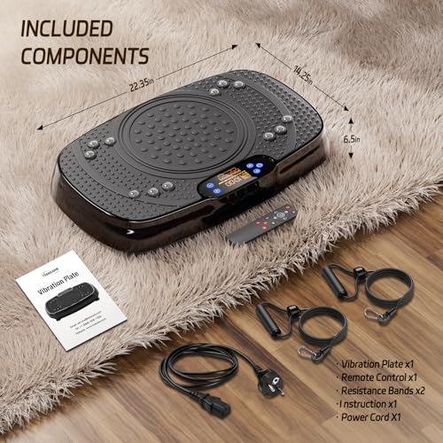 TISSCARE Vibration Plate Exercise Machine for Whole Body Workout at Home A527